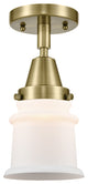 Innovations Lighting 447-1C-AB-G181S Small Canton 1 Light 6" Flush Mount