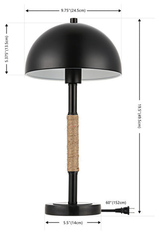 Safavieh Talon 19.5" Table Lamp, Black