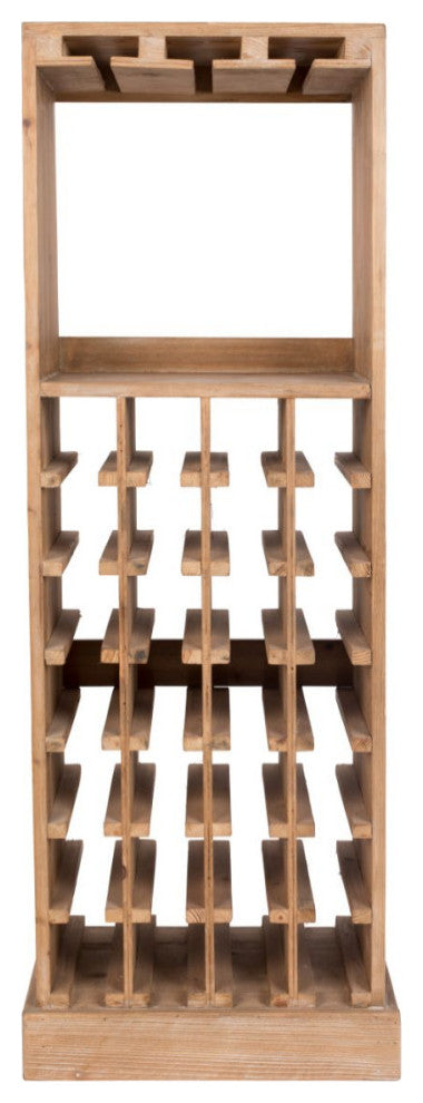 Tall Wooden Wine Cabinet | Dutchbone Claude