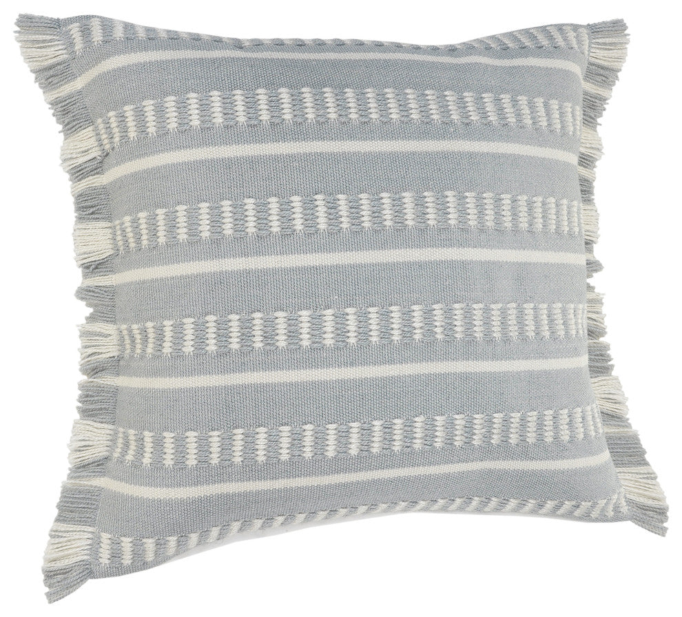 Dash Geometric Indoor Outdoor Throw Pillow, Blue/White