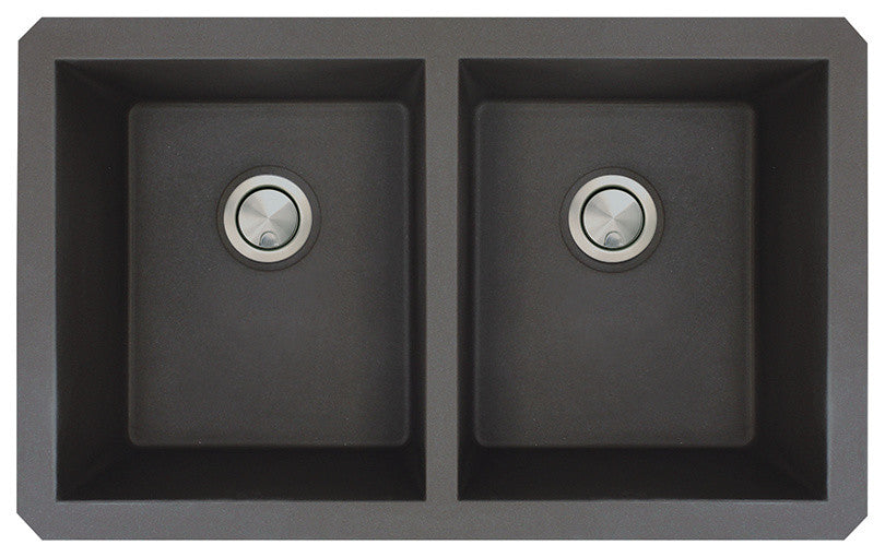Transolid Radius Granite 31-in Undermount Kitchen Sink