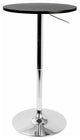 Adjustable Height Pub Table Chrome Base 28" MDF Table Top