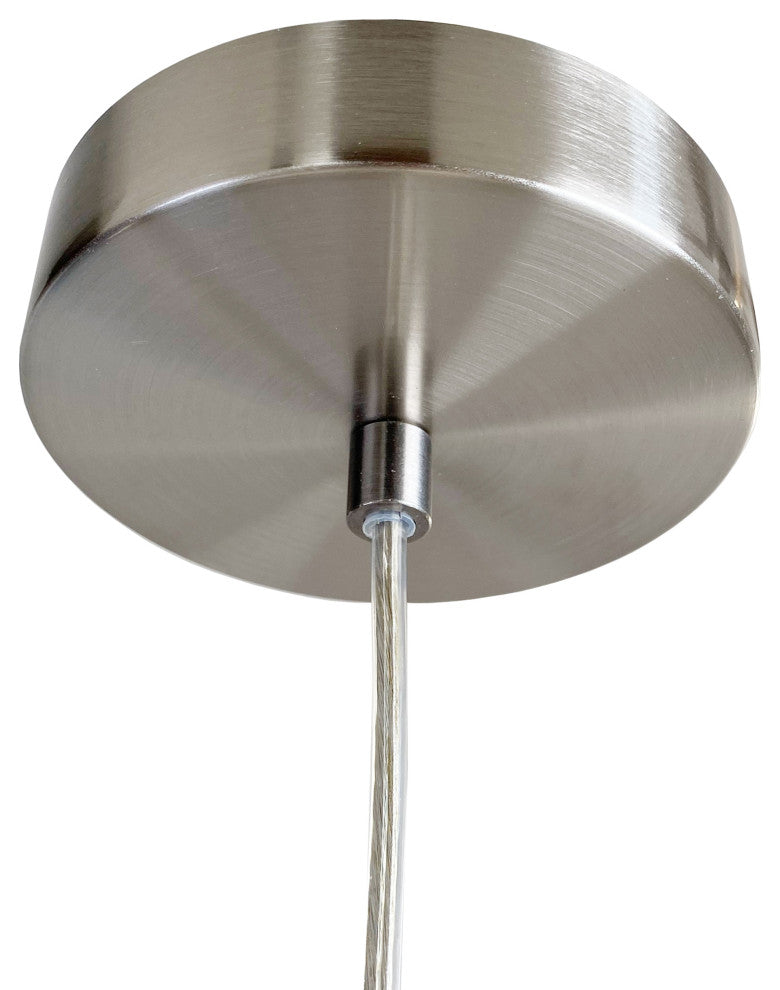 Cloud Pendant Light, Nickel, Medium