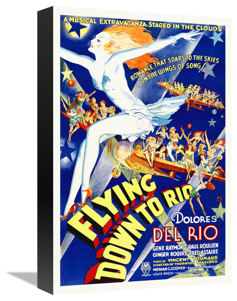 "Flying Down To Rio" Stretched Canvas Giclee by Hollywood Photo Archive, 11x16"