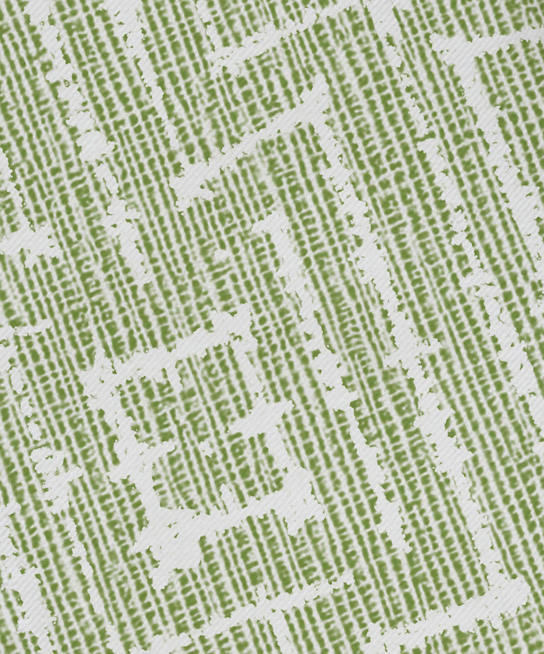 22"x22" Woven Tiki, Geometric Print Napkin, Green, Set of 4