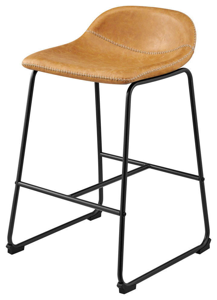 Leighton PU Counter Stool,, Set of 2