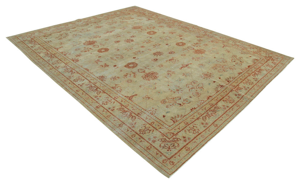 Rug N Carpet - Handmade Oriental 8' 0" x 10' 3" Decorative Oushak Area Rug