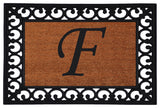 Monogram Insert Doormat 19"x25", Letter F