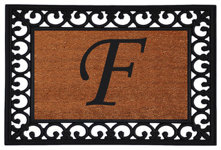 Monogram Insert Doormat 19"x25", Letter F