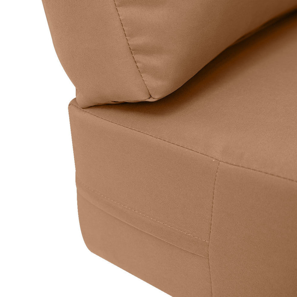 |COVER ONLY| Outdoor Knife Edge Small Deep Seat Backrest Pillow Slipcover AD104