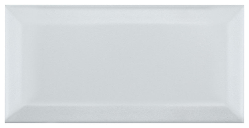 Crown Heights Beveled Ceramic Wall Tile, Matte White