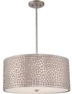 Quoizel CKCF2822OS Four Light Pendant Confetti Old Silver