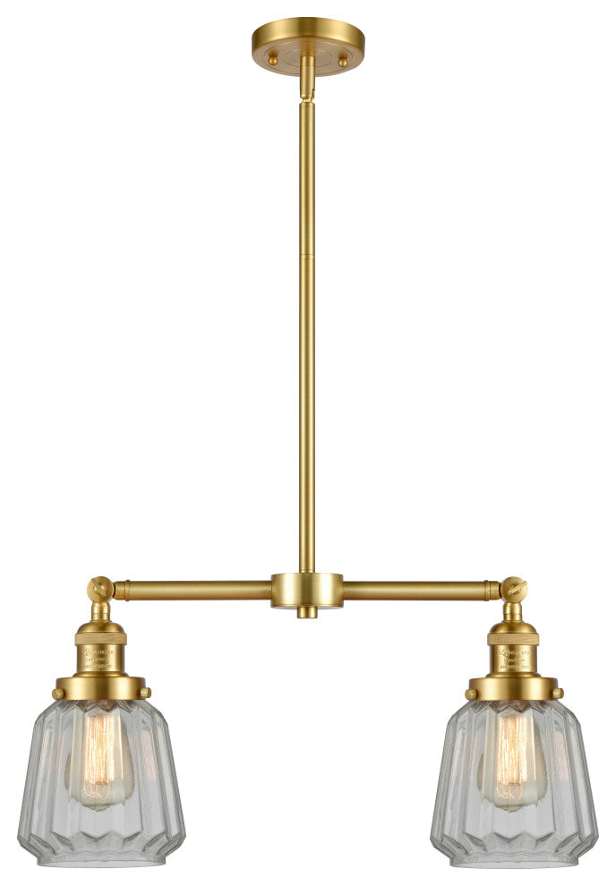 Chatham Island Light, Satin Gold, Clear