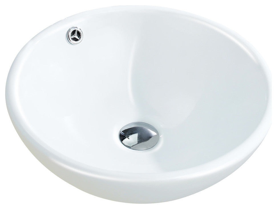 Fine Fixtures Vitreous China Round Vessel Sink