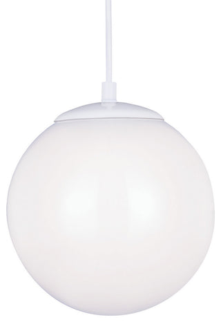 Leo Hanging Globe 1-Light Pendant, White