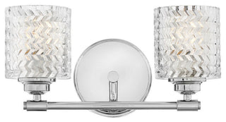 Hinkley Elle Small Two Light Vanity, Chrome