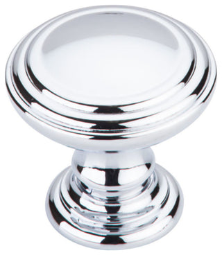 Top Knobs TK321 Reeded 1-1/2 Inch Mushroom Cabinet Knob - Polished Chrome