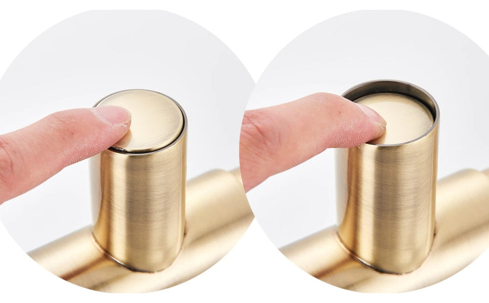 Brushed Gold Solid Brass Kitchen Faucet With Purified Water Tap