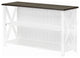 Lucas 52" Solid Wood Farmhouse Storage Console - White/Grey