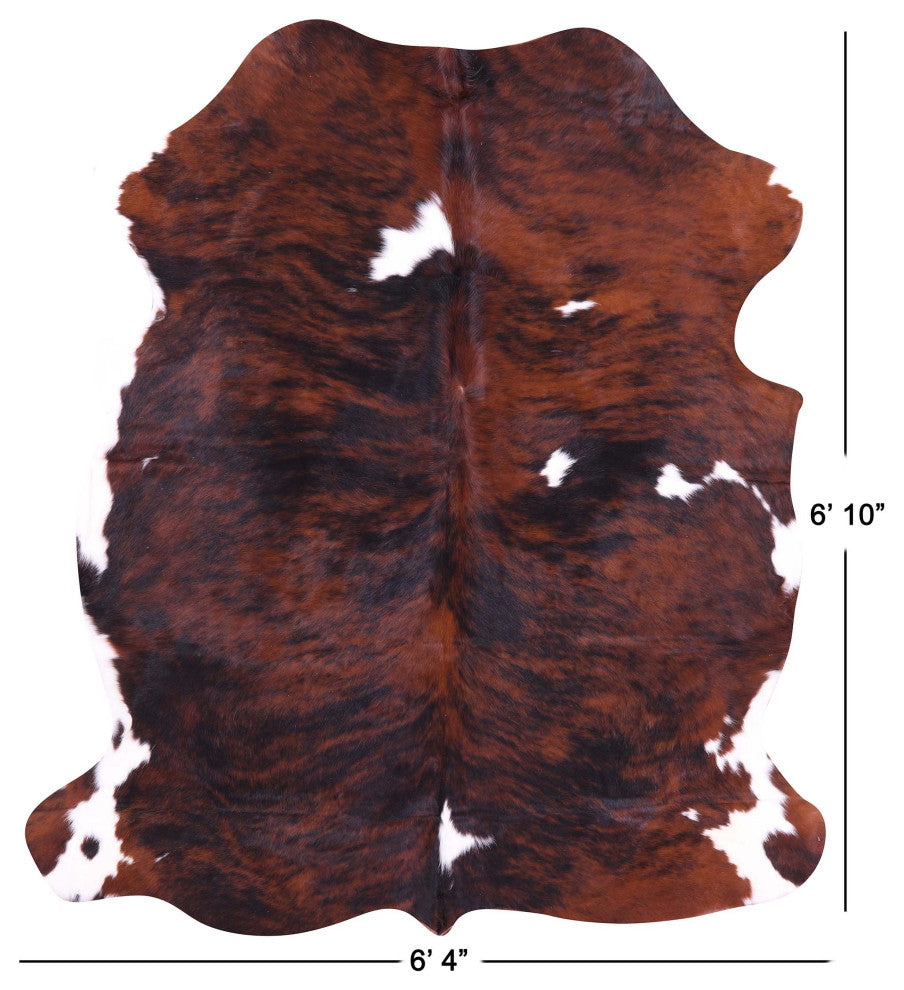 6' 10" X 6' 4" Natural Cowhide Rug C1640