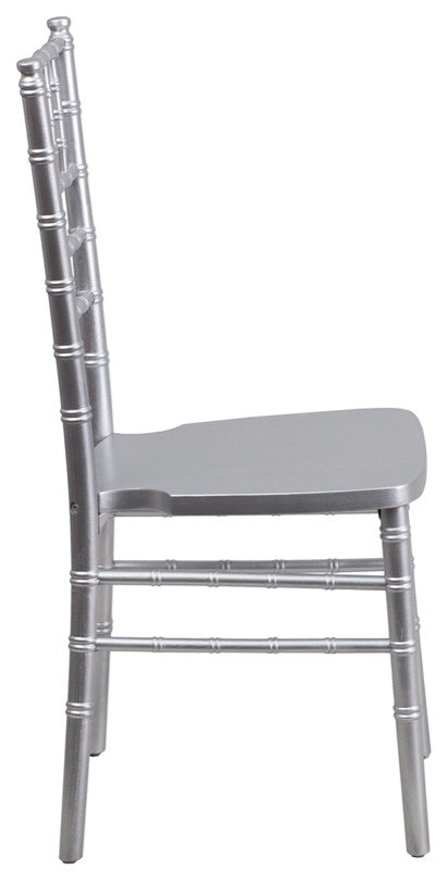 Contemporary Design Silver Wood Chiavari Chair