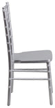 Contemporary Design Silver Wood Chiavari Chair