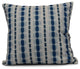 Watercolor Stripe, Stripe Print Pillow, Blue, 18"x18"