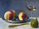 Tile Mural Still Life With Peaches and Fig Otto Scholderer, 6"x8", Glossy