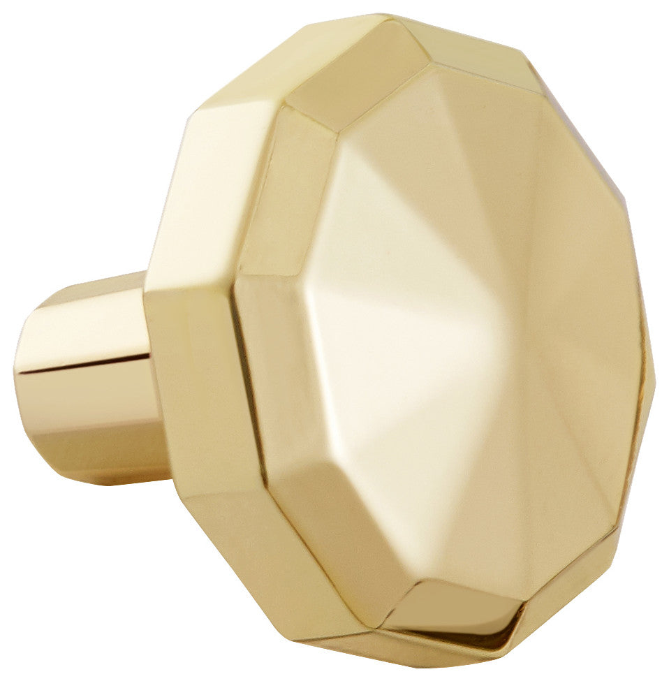 Utopia Alley Zinc Cabinet Knob and Pull, Gold, Knob, 1 Pack