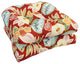 19" U-Shaped Dining Chair Cushions, Set of 2, Marlow Beachside