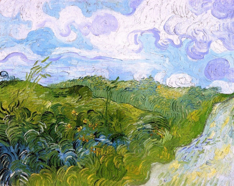 Vincent Van Gogh Green Wheat Fields Wall Decal