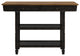 Harvey Two-Tone Kitchen Island Buffet, Antique Black