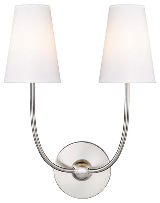 Z-LITE 2-Light Wall Sconce, Brushed Nickel