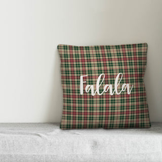 Falala, Tartan Plaid 18x18 Throw Pillow