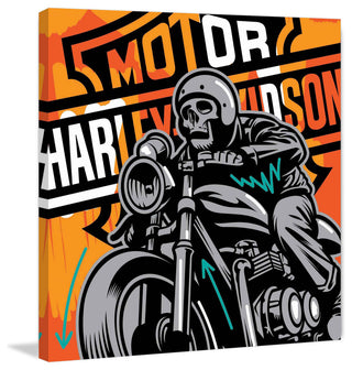 "Motor" Painting Print on Wrapped Canvas