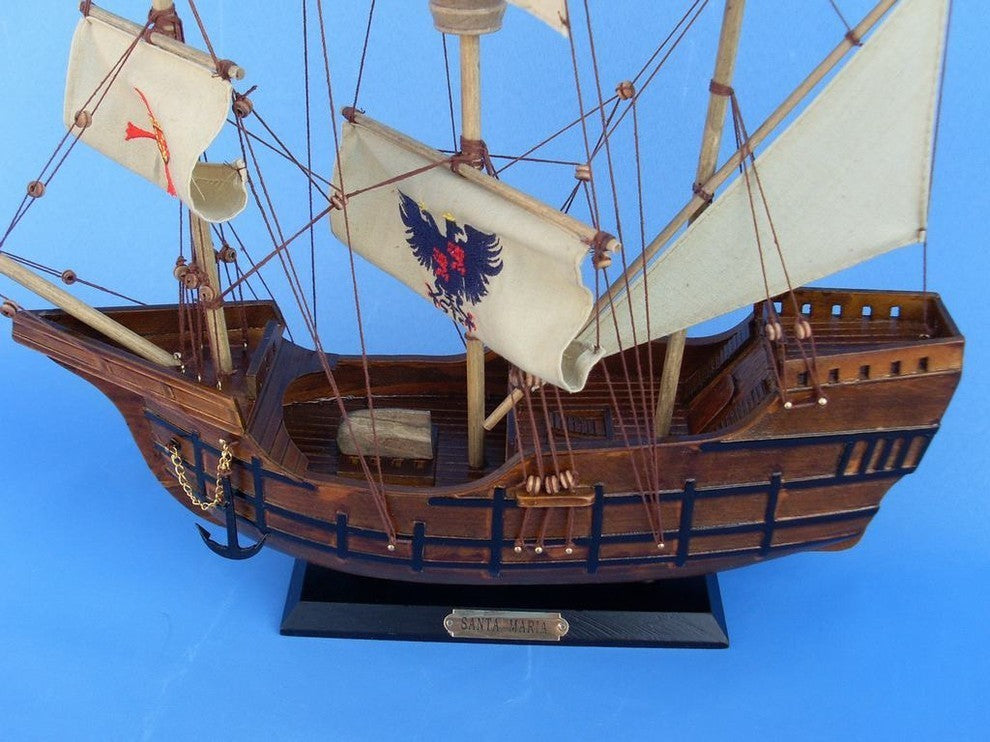 Wooden Santa Maria Limited Tall Model Ship, 20"