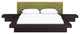 Freja 3 Piece Queen Fabric Bedroom Set, Cappuccino Green