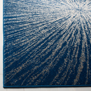 Safavieh Evoke Collection EVK228 Rug, Navy/Ivory, 9' Square