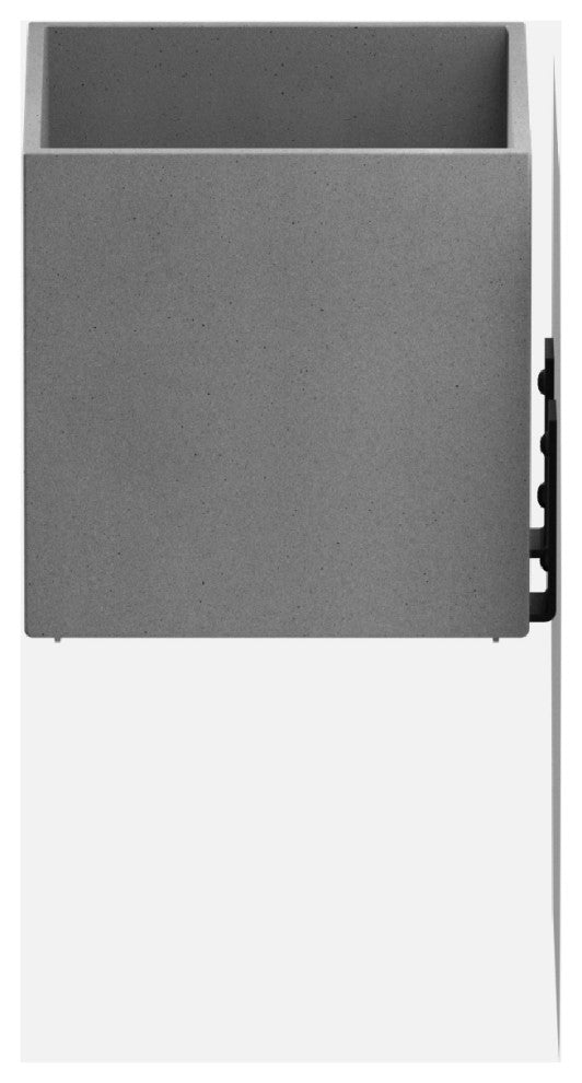 Veadek Geo Series Hanging 5" Planter, Grey, 5", 2 Pack