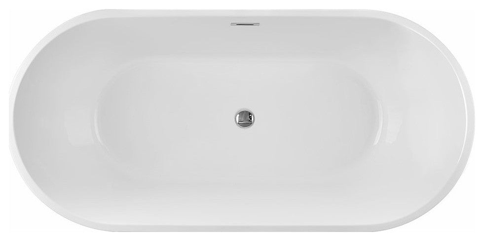 Cartisan Design 60" BT-03 Freestanding Bathtub, Acrylic
