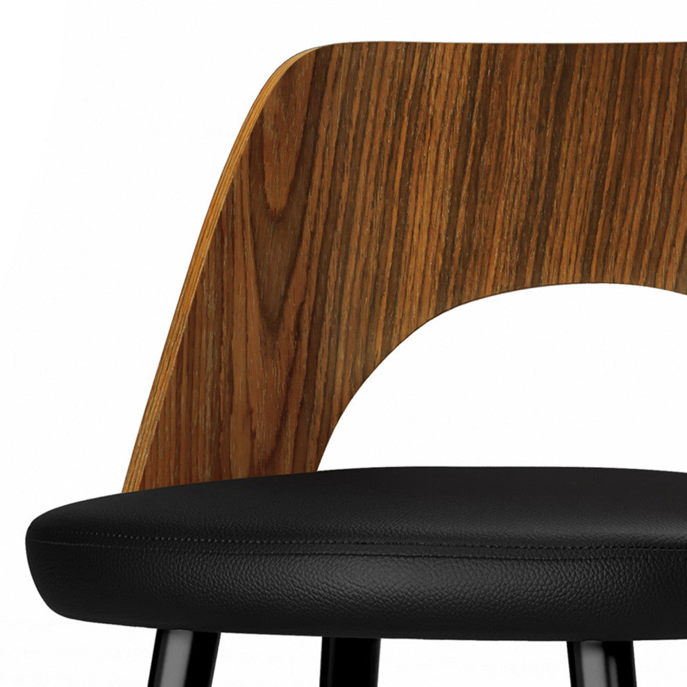 Micah Counter Height Stool, Set of 2, Black