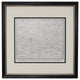 Vintage Paris, France Map, Framed Original Paris Map- Authentic 1940s