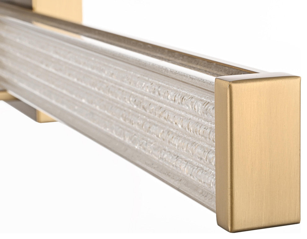 Home Living 36" Led Wall Sconce, Satin Gold