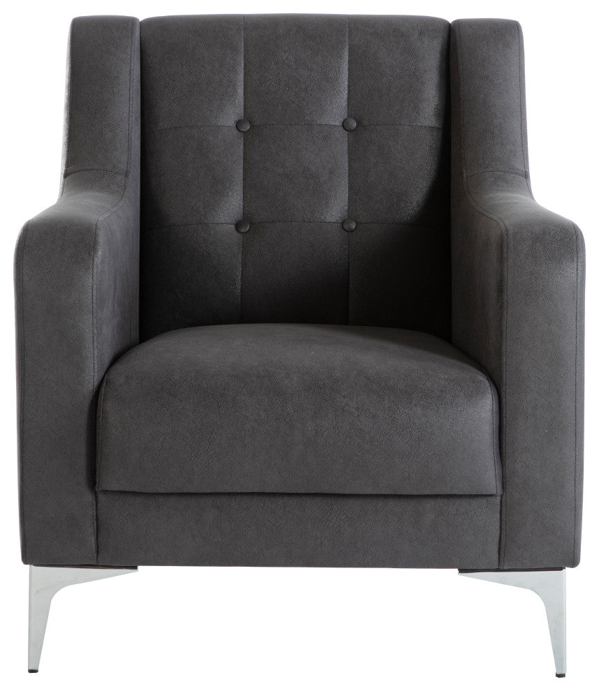 Livia Armchair, Melson Dark Gray