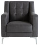 Livia Armchair, Melson Dark Gray