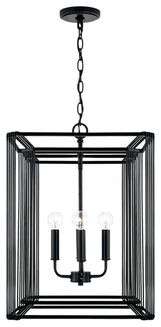 Capital Lighting 546041 Lennon 4 Light 16"W Abstract Pendant - Matte Black