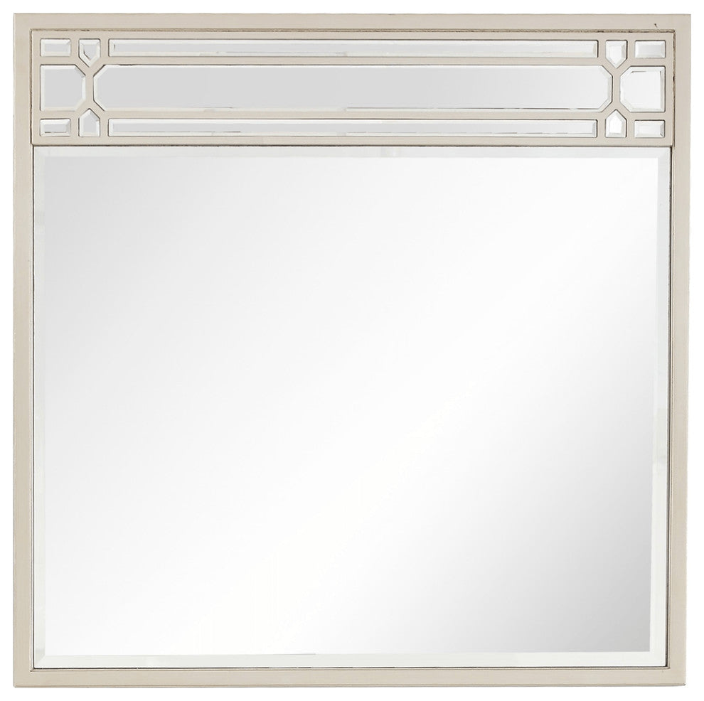 Champagne Finish Mirror and Console Table