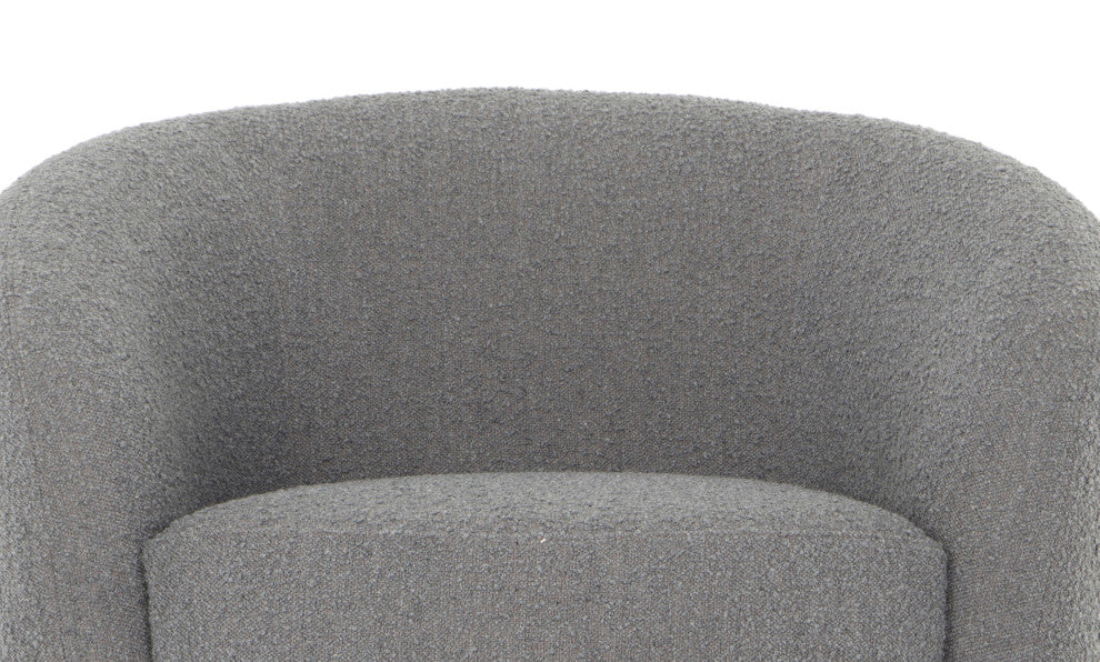 Metro Blythe Accent Chair, Boucle Charcoal Upholstery
