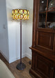 Tiffany Style 2 Light Drum Floor Lamp 63" Tall
