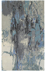 Galaxy 21906 Rug, Blue/Gray, 3'6"x5'6"